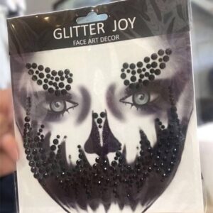 Piedra Halloween facial negra