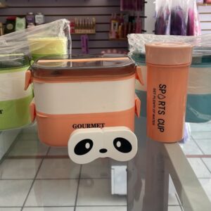 Lonchera oso panda doble