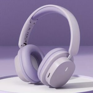 Audifonos bluethoo diadema morados